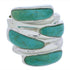 Silver Jewelry Southwest Turquoise Ring Size 5-3/4 FX21951