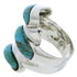 Turquoise Inlay Sterling Silver Ring Size 6-1/4 FX21985