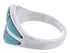 Southwest Turquoise Opal Silver Jewelry Ring Size 6-3/4 MX23335