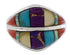 Silver Multicolor Jewelry Southwestern Ring Size 8-3/4 MX23392