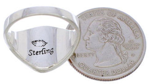 Sterling Silver Jewelry Turquoise Multicolor Ring Size 7-3/4 MX23425