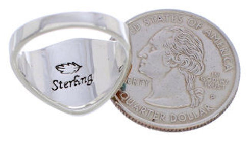 Sterling Silver Southwest Jewelry Multicolor Ring Size 7-3/4 MX23478