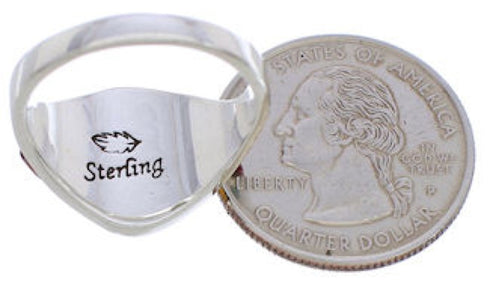 Sterling Silver Southwest Turquoise Multicolor Ring Size 8-3/4 MX23482