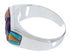 Multicolor Southwestern Jewelry Silver Ring Size 12-1/2 EX22197