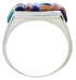 Multicolor Southwestern Jewelry Silver Ring Size 12-1/2 EX22197