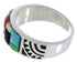 Sterling Silver Multicolor Turquoise Ring Size 5-3/4 VX36200