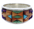 Multicolor Turquoise Sterling Silver Ring Size 8-3/4 VX36260