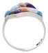 Sterling Silver Multicolor Opal Inlay Ring Size 7-1/2 VX36352