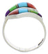 Sterling Silver Multicolor Jewelry Ring Size 6-1/2 VX36431