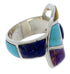 Southwest Multicolor Turquoise Sterling Silver Ring Size 6 VX36451