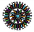 Multicolor Turquoise Sterling Silver Jewelry Ring Size 8-1/4 VX36495