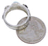 Silver Turquoise Flower Southwestern Jewelry Ring Size 5-3/4 TX26996