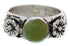 Flower Silver Turquoise Southwestern Jewelry Ring Size 5-3/4 TX27959