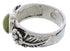 Flower Silver Turquoise Southwestern Jewelry Ring Size 5-3/4 TX27959