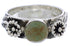 Flower Sterling Silver Turquoise Southwestern Ring Size 8-1/2 TX27973