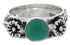 Southwest Silver Turquoise Flower Ring Jewelry Size 7-1/2 TX28004