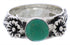 Southwestern Jewelry Silver Turquoise Flower Ring Size 6-1/4 TX28007