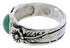 Southwestern Jewelry Silver Turquoise Flower Ring Size 6-1/4 TX28007
