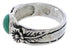 Southwest Silver Turquoise Flower Ring Jewelry Size 7-1/2 TX28004