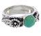 Southwest Sterling Silver Turquoise Flower Ring Size 5-3/4 TX28119