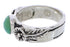 Southwest Sterling Silver Turquoise Flower Ring Size 7-1/2 TX28116
