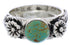 Sterling Silver Turquoise Flower Ring Size 6-3/4 TX27941