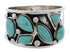 Sterling Silver Turquoise Southwest Jewelry Ring Size 7-3/4 TX28326