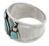 Sterling Silver Turquoise Southwest Jewelry Ring Size 7-3/4 TX28326