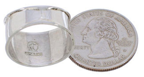 Sterling Silver Turquoise Southwest Jewelry Ring Size 7-3/4 TX28326