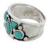 Sterling Silver Turquoise Jewelry Southwest Ring Size 6-1/4 TX28334