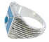 Turquoise And Sterling Silver Southwest Ring Size 8-1/4 UX33229
