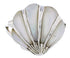 Sterling Silver Jewelry Mother Of Pearl Seashell Ring Size 5 FX22307