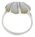 Sterling Silver Jewelry Mother Of Pearl Seashell Ring Size 5 FX22307