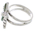 Turquoise Flower Silver Southwest Ring Size 5-1/2 FX22284