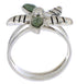 Turquoise Flower Silver Southwest Ring Size 5-1/2 FX22284