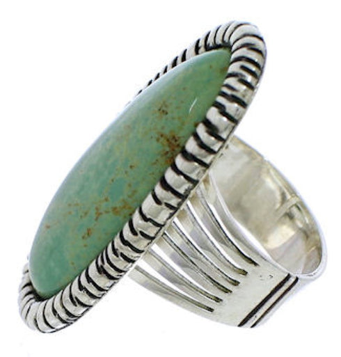 Sterling Silver And Turquoise Jewelry Ring Size 4-3/4 PX41405