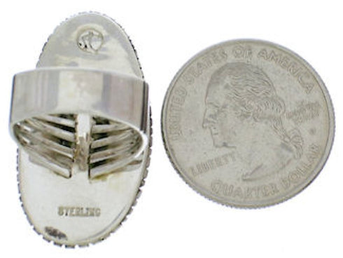 Sterling Silver And Turquoise Jewelry Ring Size 4-3/4 PX41405