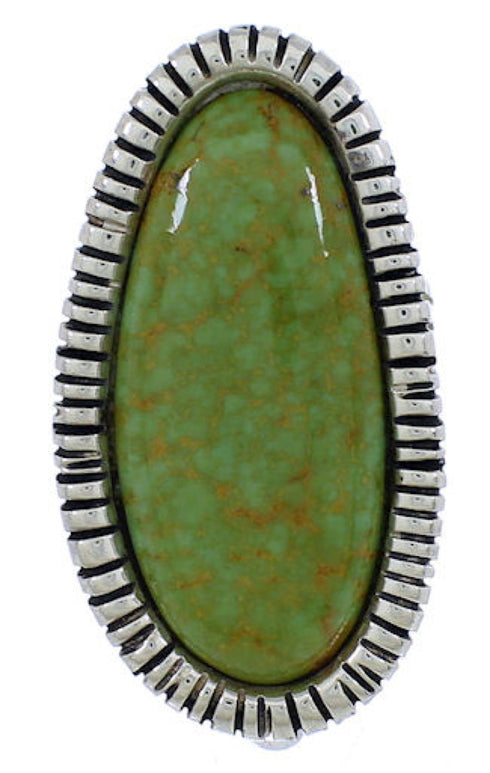 Turquoise And Silver Jewelry Southwestern Ring Size 4-3/4 PX41413