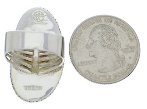 Southwest Jewelry Turquoise Sterling Silver Ring Size 5-1/4 PX41464