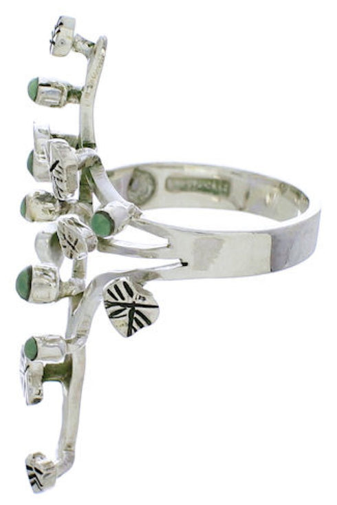 Southwest Turquoise Jewelry Sterling Silver Ring Size 5 EX22619