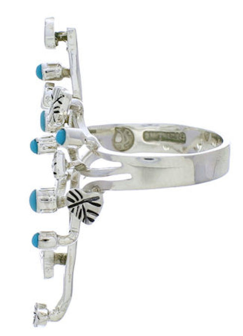 Genuine Sterling Silver Jewelry And Turquoise Ring Size 5 EX22716