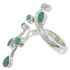 Turquoise Southwestern Sterling Silver Jewelry Ring Size 7-3/4 EX22828