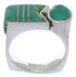 Authentic Sterling Silver Turquoise Ring Size 5-1/2 UX39668