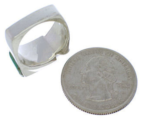 Authentic Turquoise And Sterling Silver Ring Size 5-3/4 UX39816