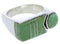 Genuine Sterling Silver Turquoise Ring Size 5-1/4 UX39669