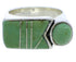 Genuine Sterling Silver Turquoise Ring Size 5-1/4 UX39669