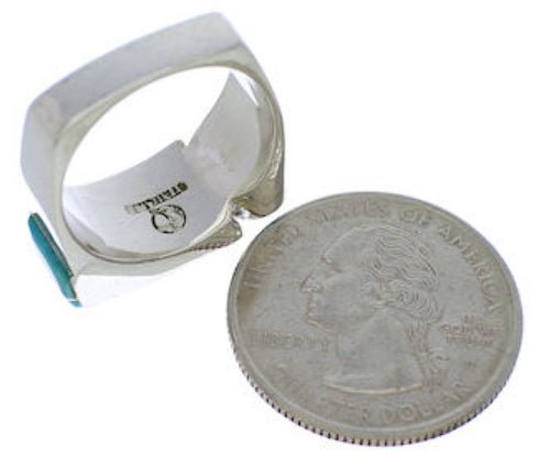 Sterling Silver And Turquoise Southwest Ring Size 5-3/4 UX39808