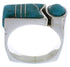 Genuine Turquoise And Sterling Silver Ring Size 7 UX39817
