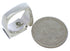 Genuine Sterling Silver Multicolor Ring Size 6-3/4 UX40061