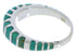 Silver And Turquoise Southwest Inlay Ring Size 4-3/4 UX42489